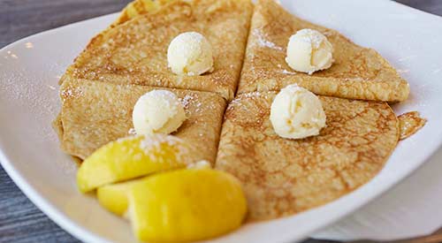 Serendipity's crepes German panckaes