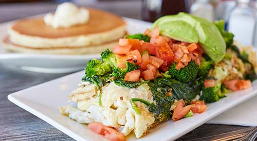 Serendipity's healthy egg white omelette